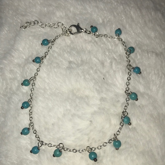 Jewelry - TURQUOISE BEAD ANKLE BRACELET